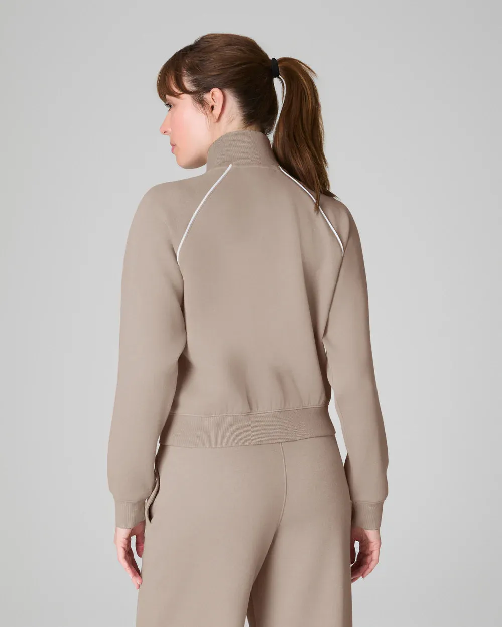 AirEssentials Pique Full Zip Track Jacket - Ashwood