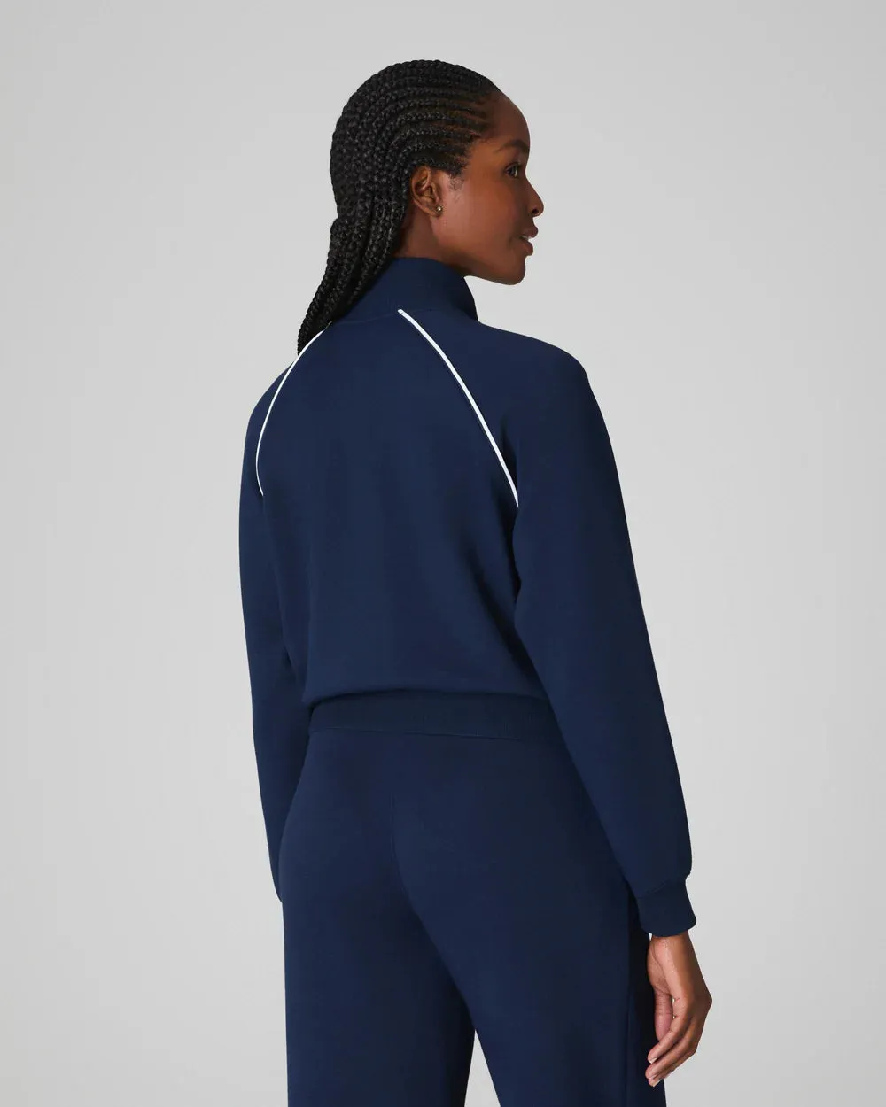 AirEssentials Pique Full Zip Track Jacket - Navy