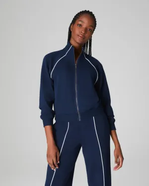 AirEssentials Pique Full Zip Track Jacket - Navy