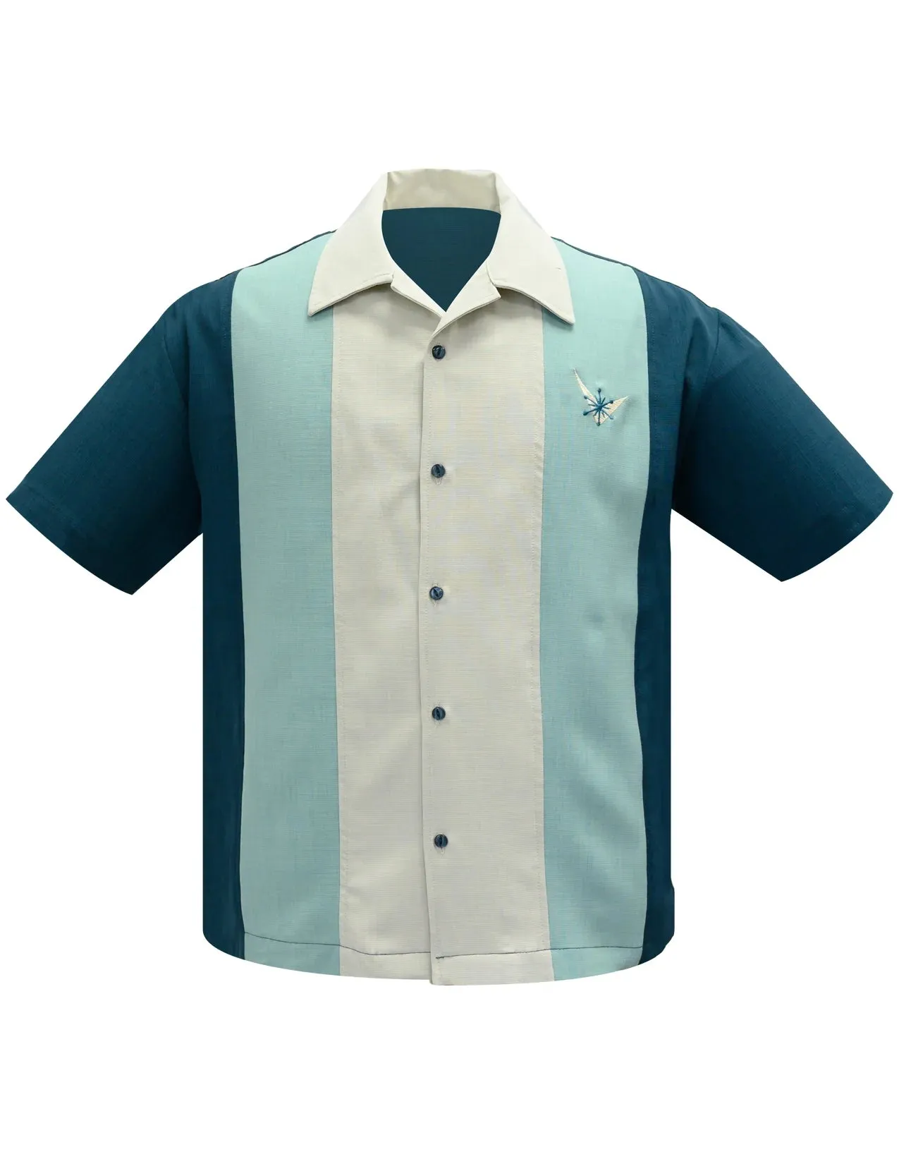 Atomic Mad Men Bowling Shirt Teal/Mint
