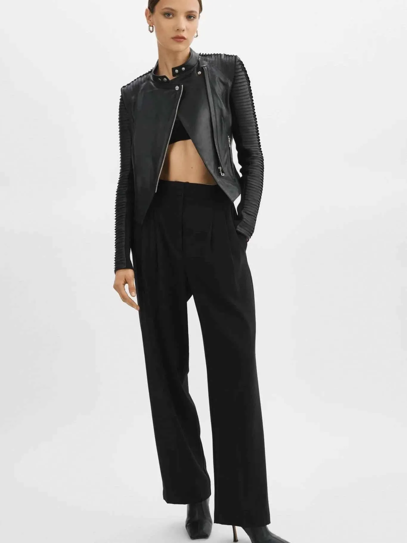 AZRA Leather Jacket - Black