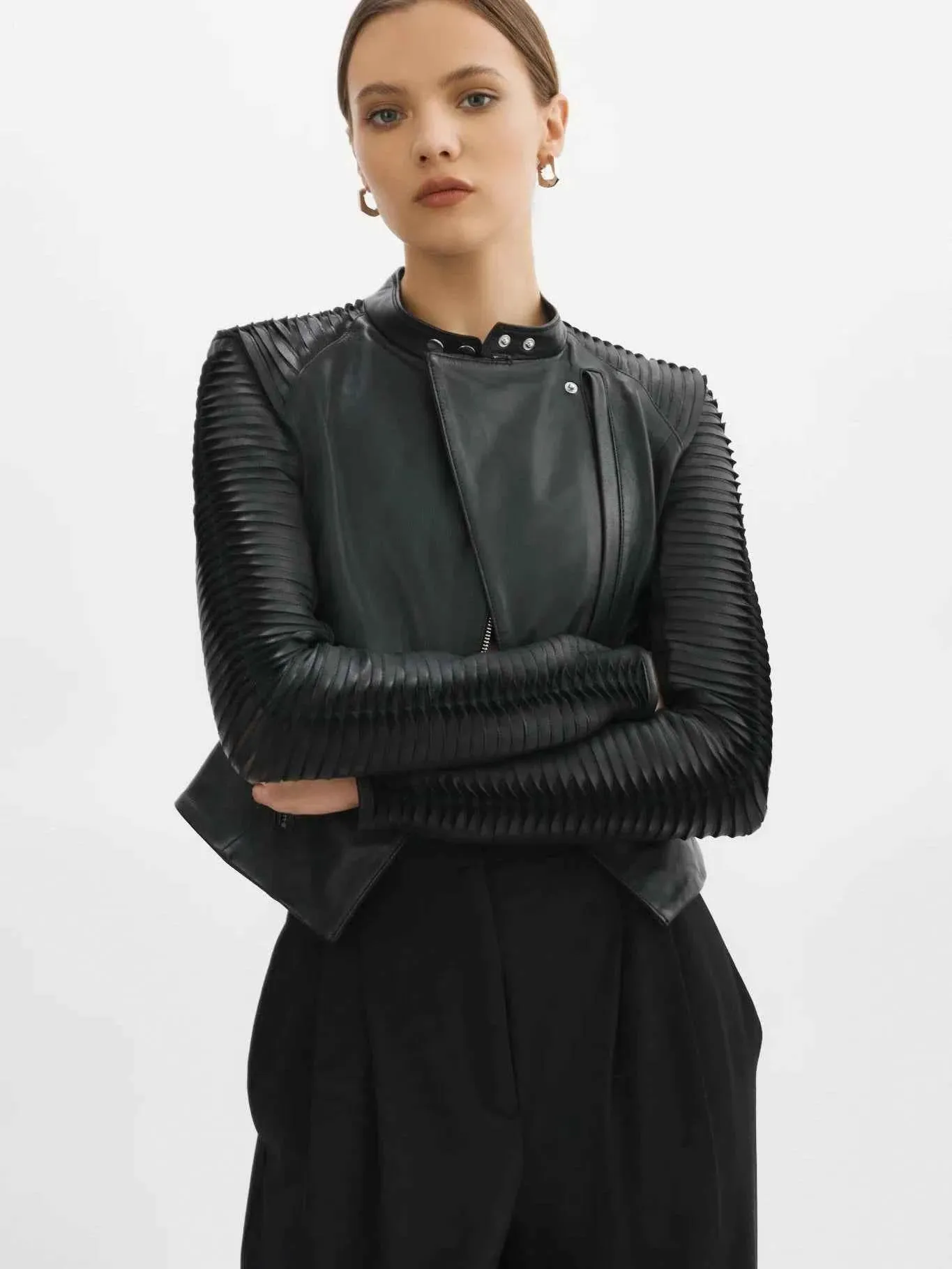 AZRA Leather Jacket - Black