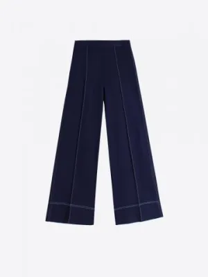 BETTINA ROMA KNIT PANTS NAVY BLUE