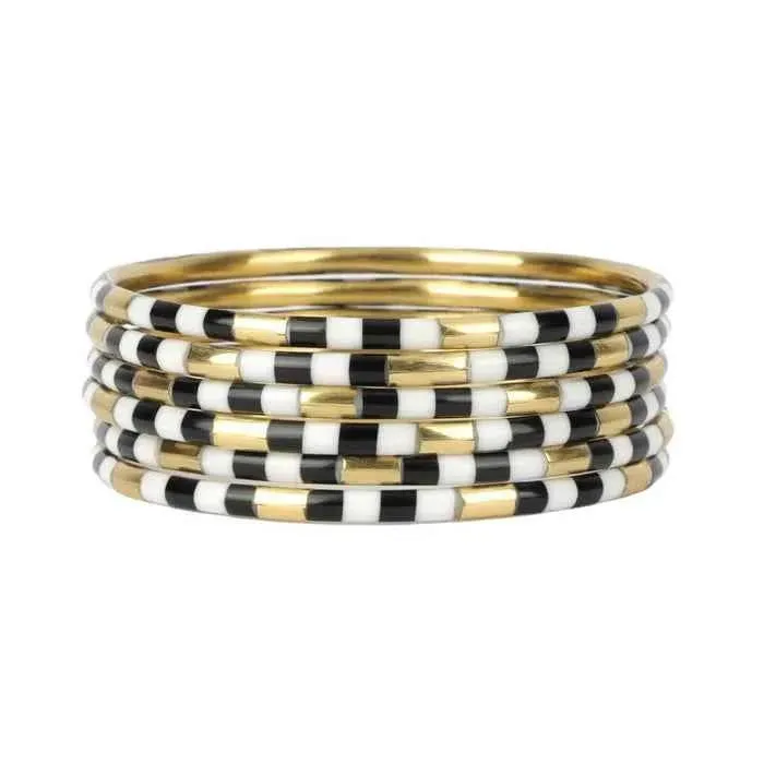 Black Veda Bangles - Set of 6