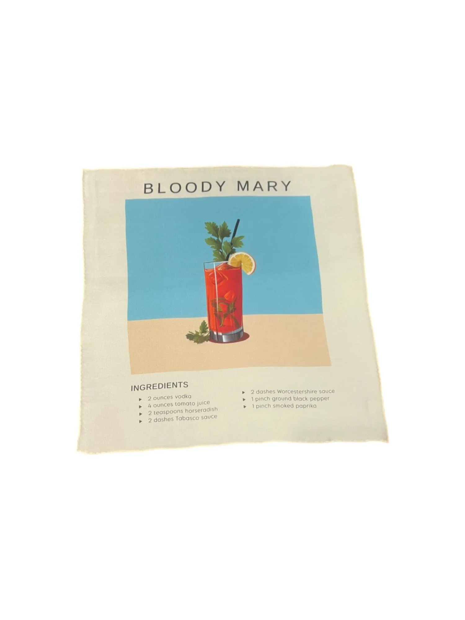 Bloody Mary Cocktail Handkerchief
