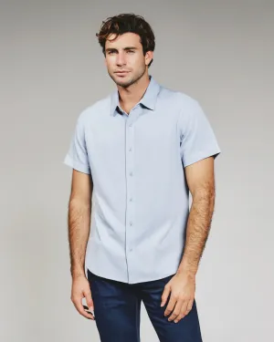 Camino Short Sleeve Shirt - Dusty Blue