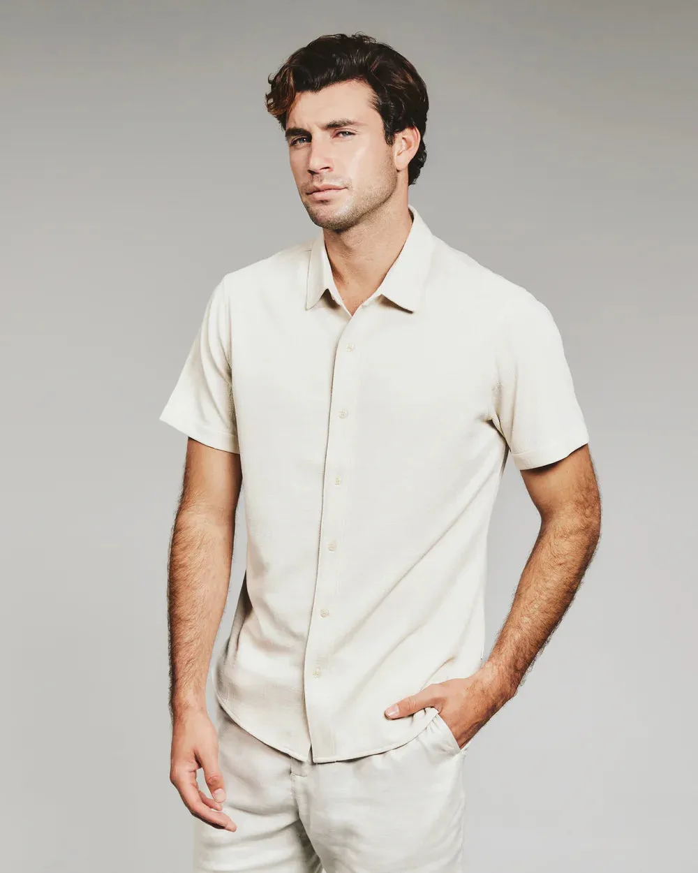 Camino Short Sleeve Shirt - Sand