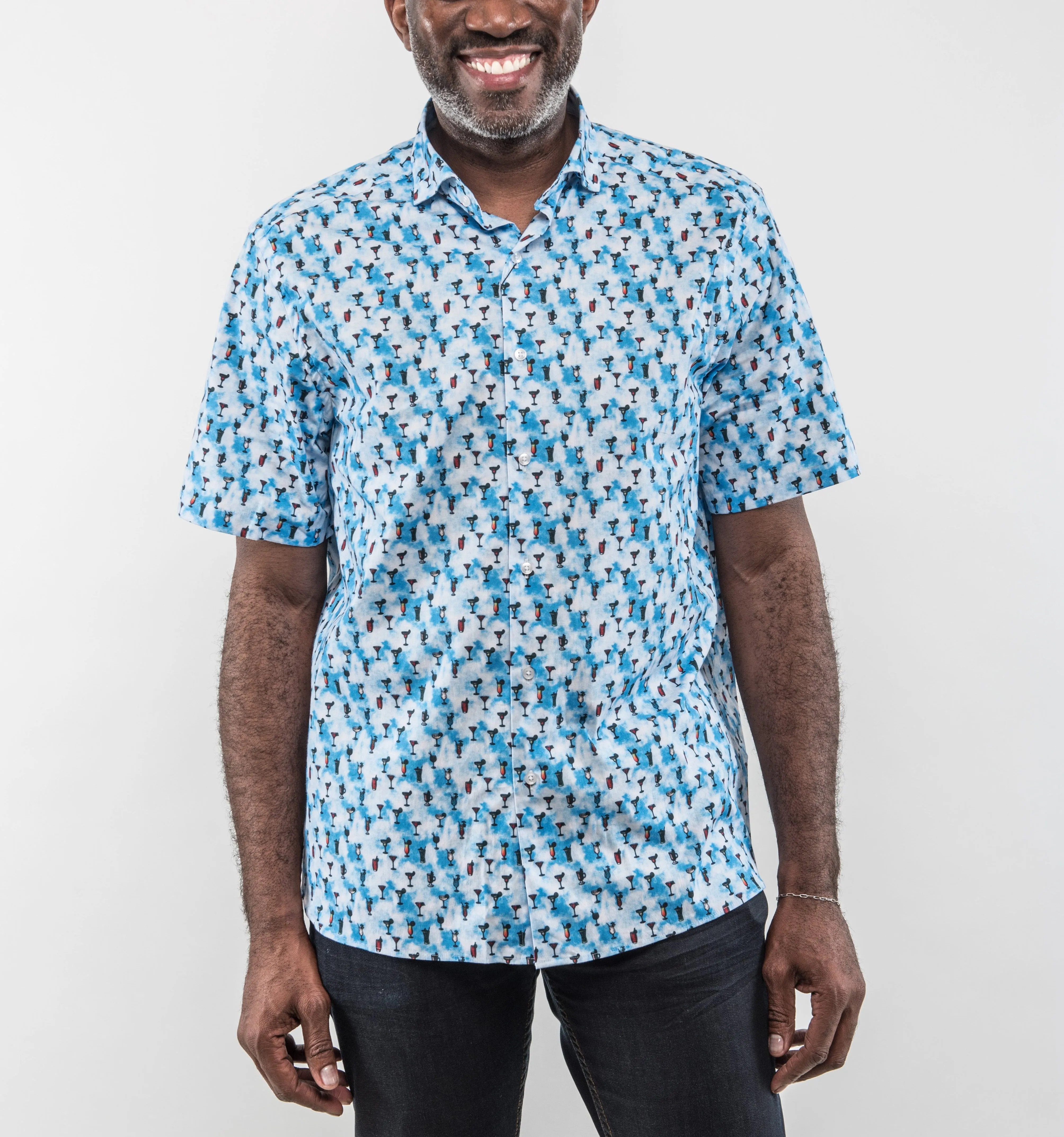 Cloudy With A Twist Sport Shirt
