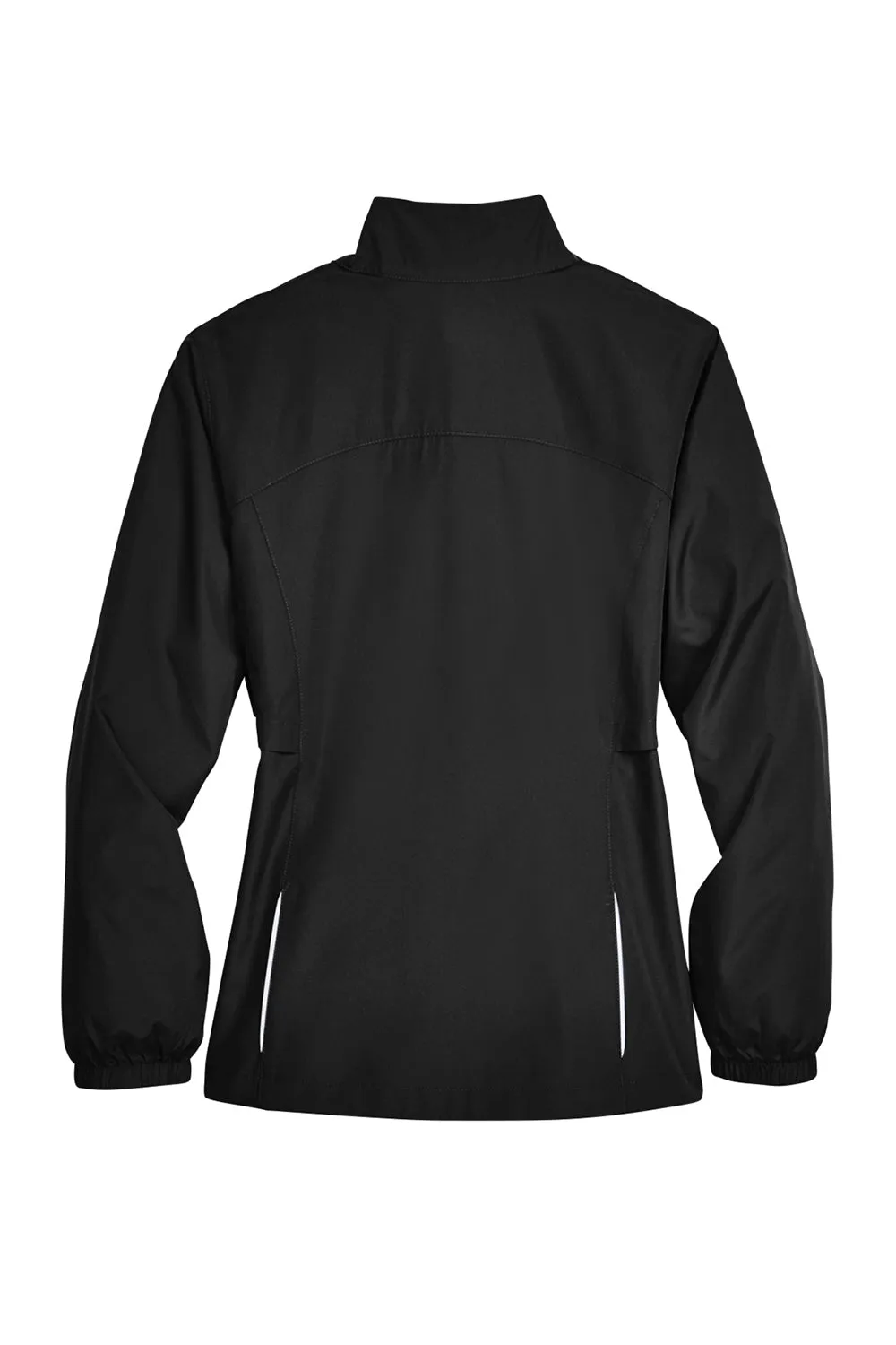 Core 365 Womens Motivate Water Resistant Full Zip Jacket - Black