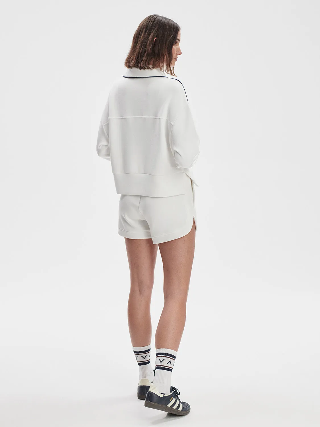 Davenport Half Zip - White
