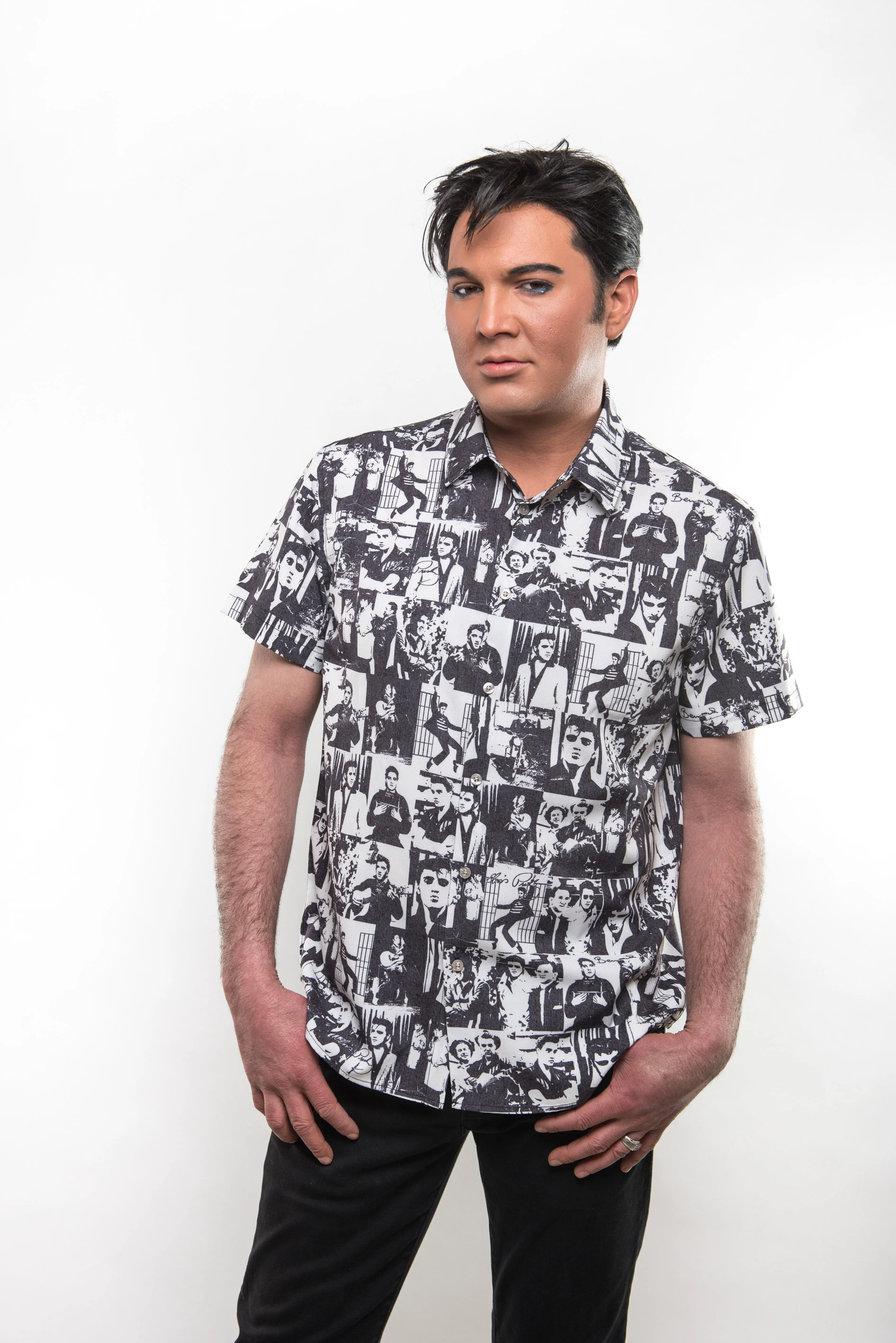 Elvis Collage Short Sleeve Shirt