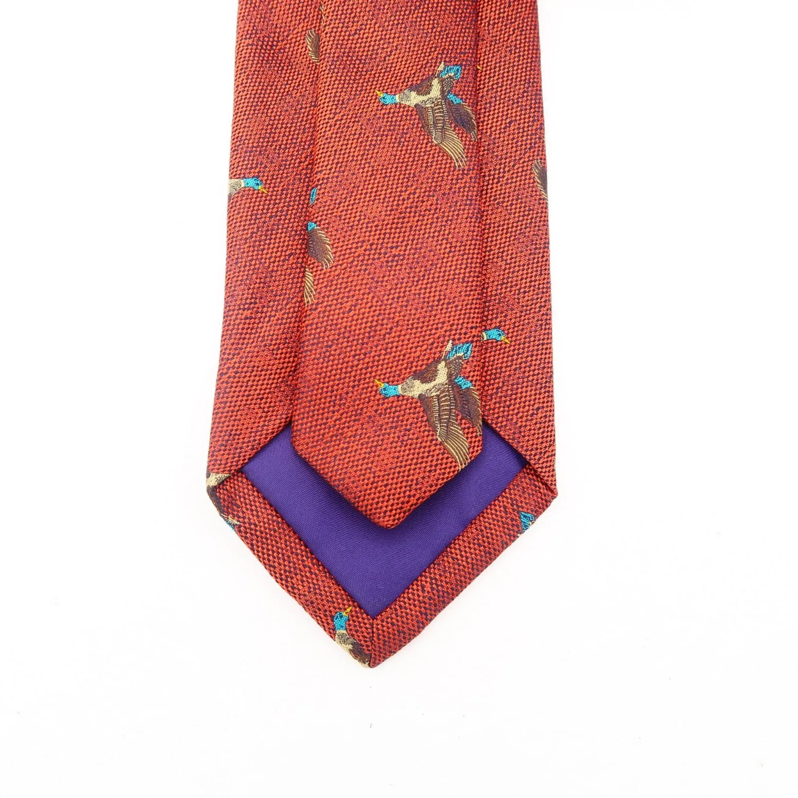 English Woven Silk 'Flying Mallard' Tie