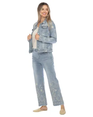 Floral Denim Jacket