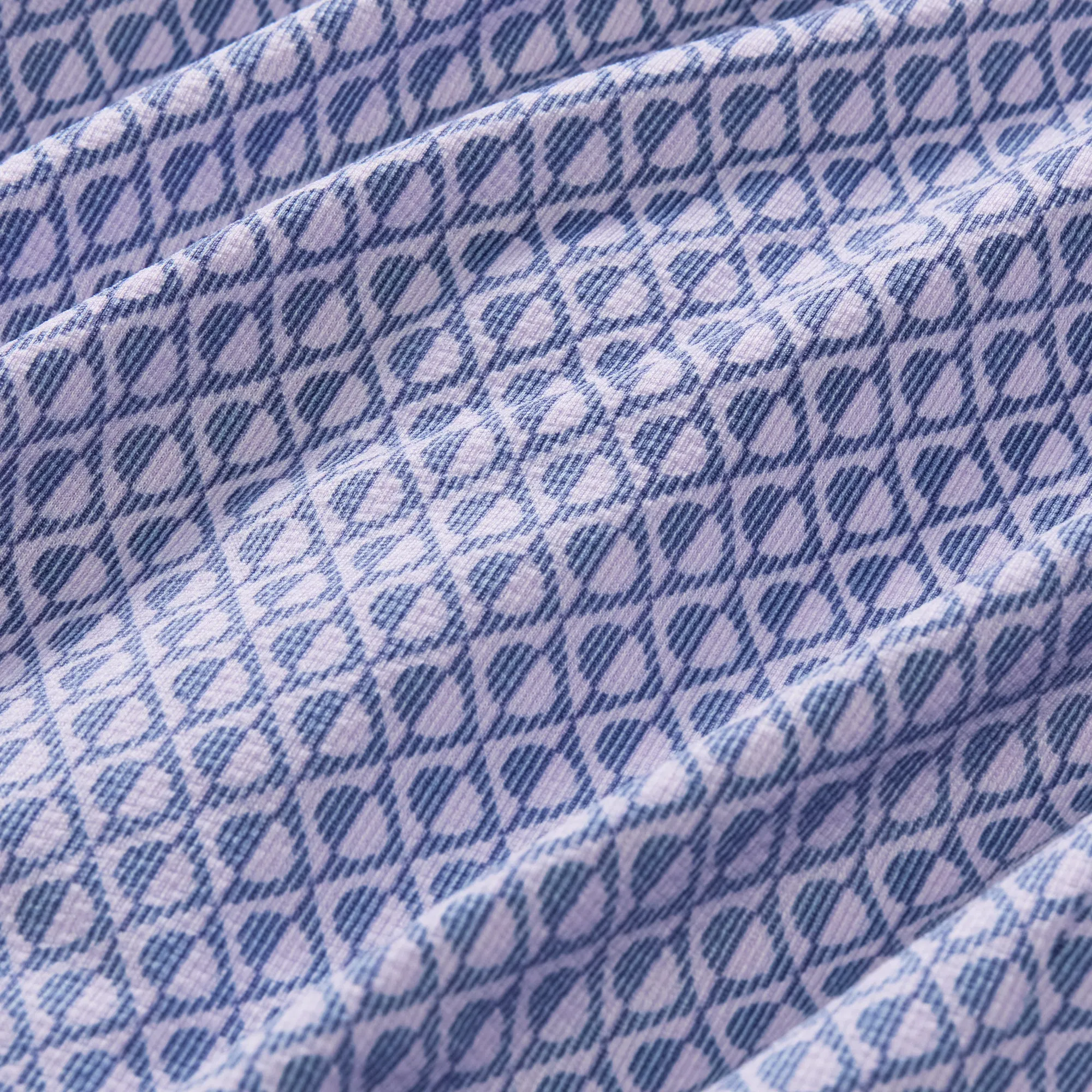 Halyard Short Sleeve Shirt - Lilac Circle Shadow