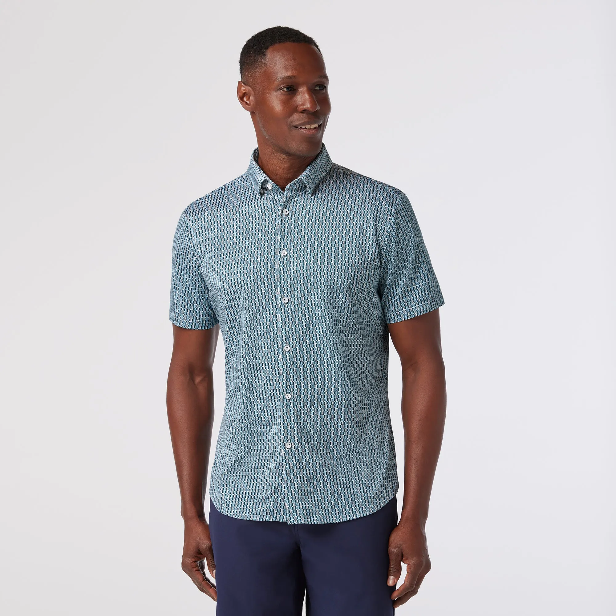 Haylard Dress Shirt - Balsam Stacked Hex