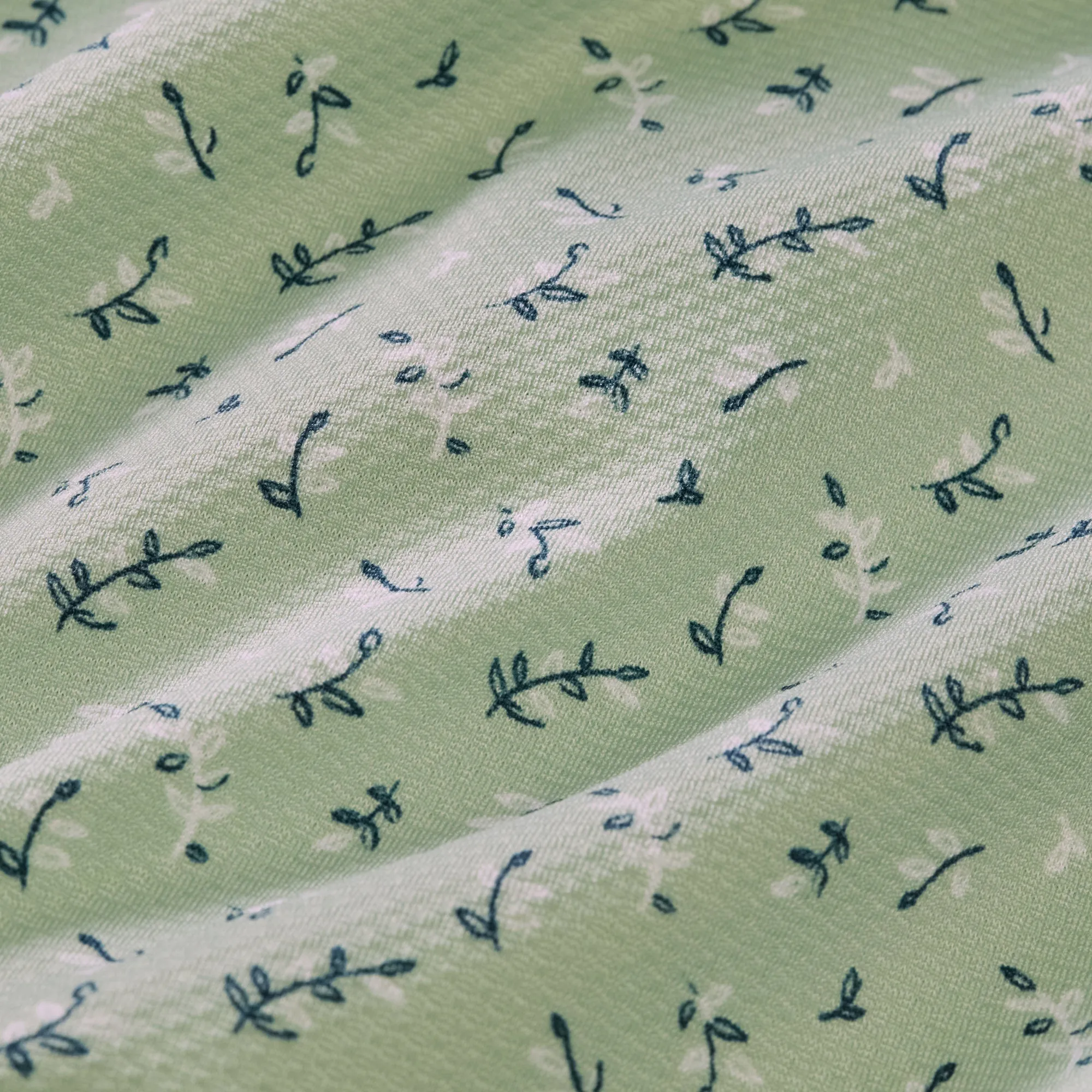 Haylard Dress Shirt - pale green floral fauna