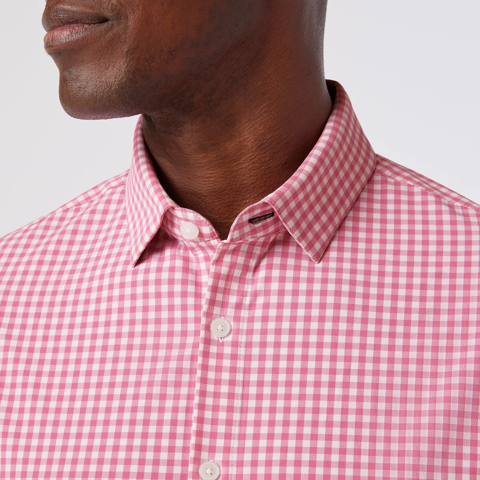Leeward Dress Shirt - Pink Alamo Gingham