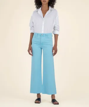 Meg High Rise Wide Leg - Capri Blue