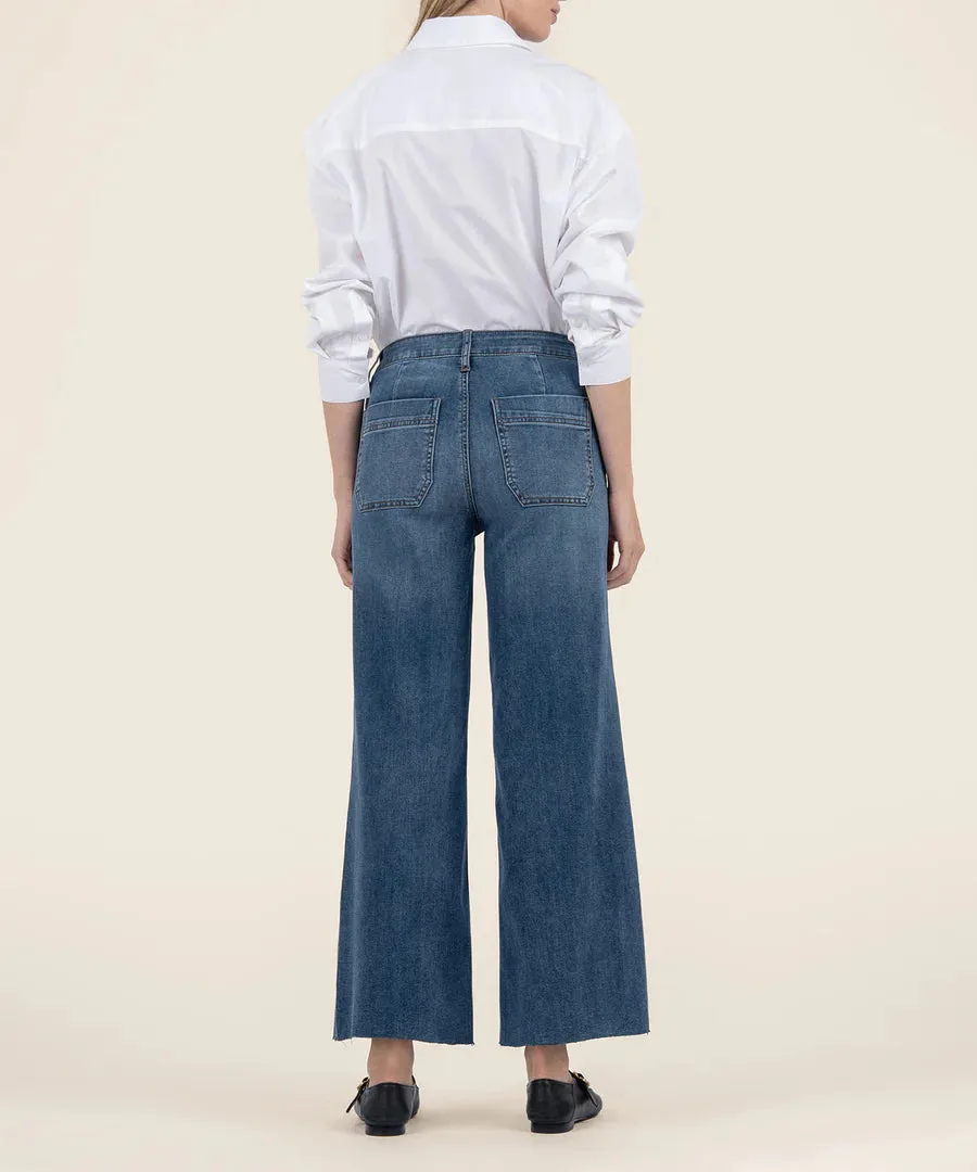 Meg High Rise Wide Leg - Fame W/Dk Base Wash