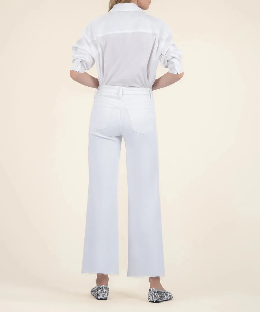 Meg High Rise Wide Leg - Optic White