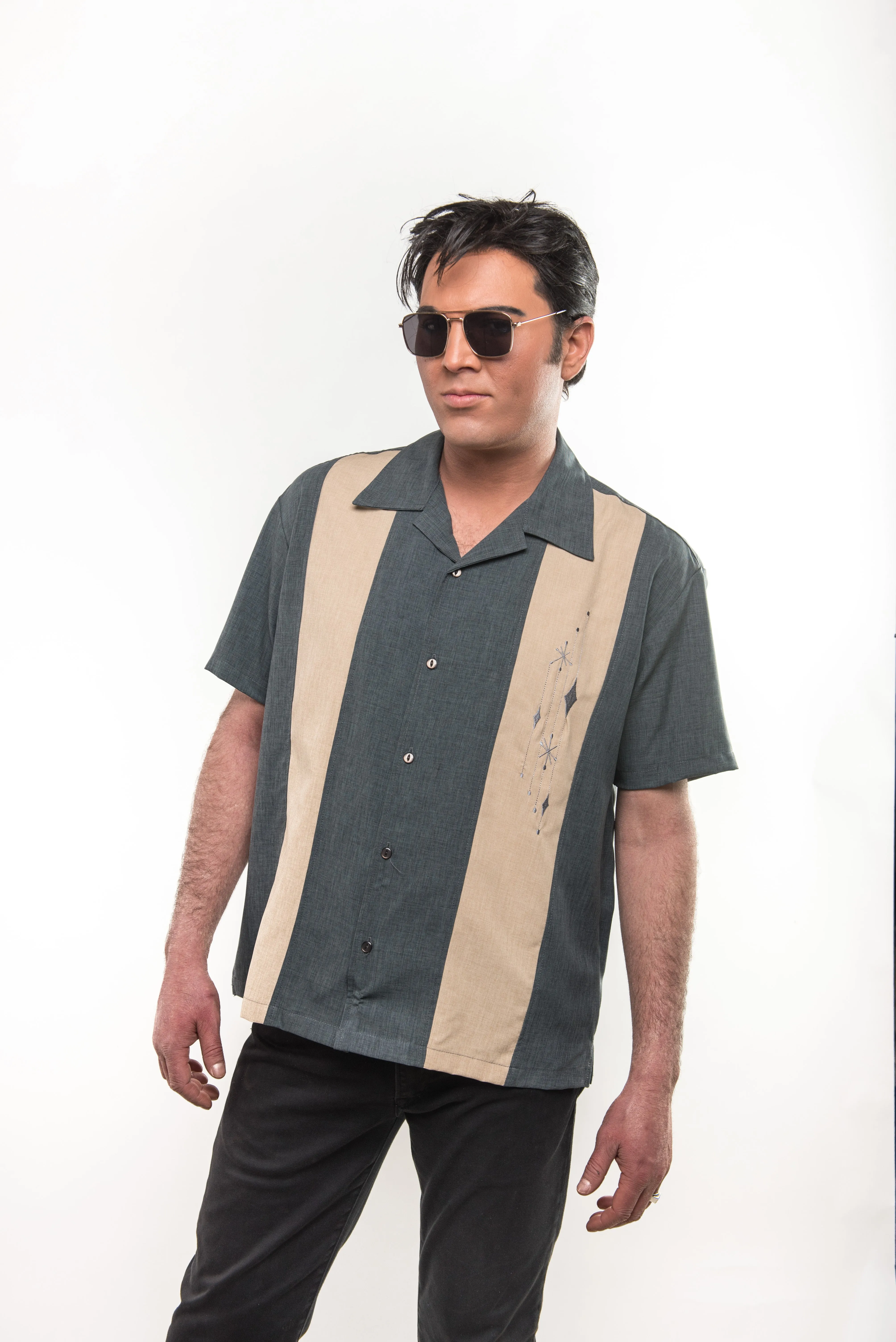 Mid Century Marvel Shirt - Charcoal