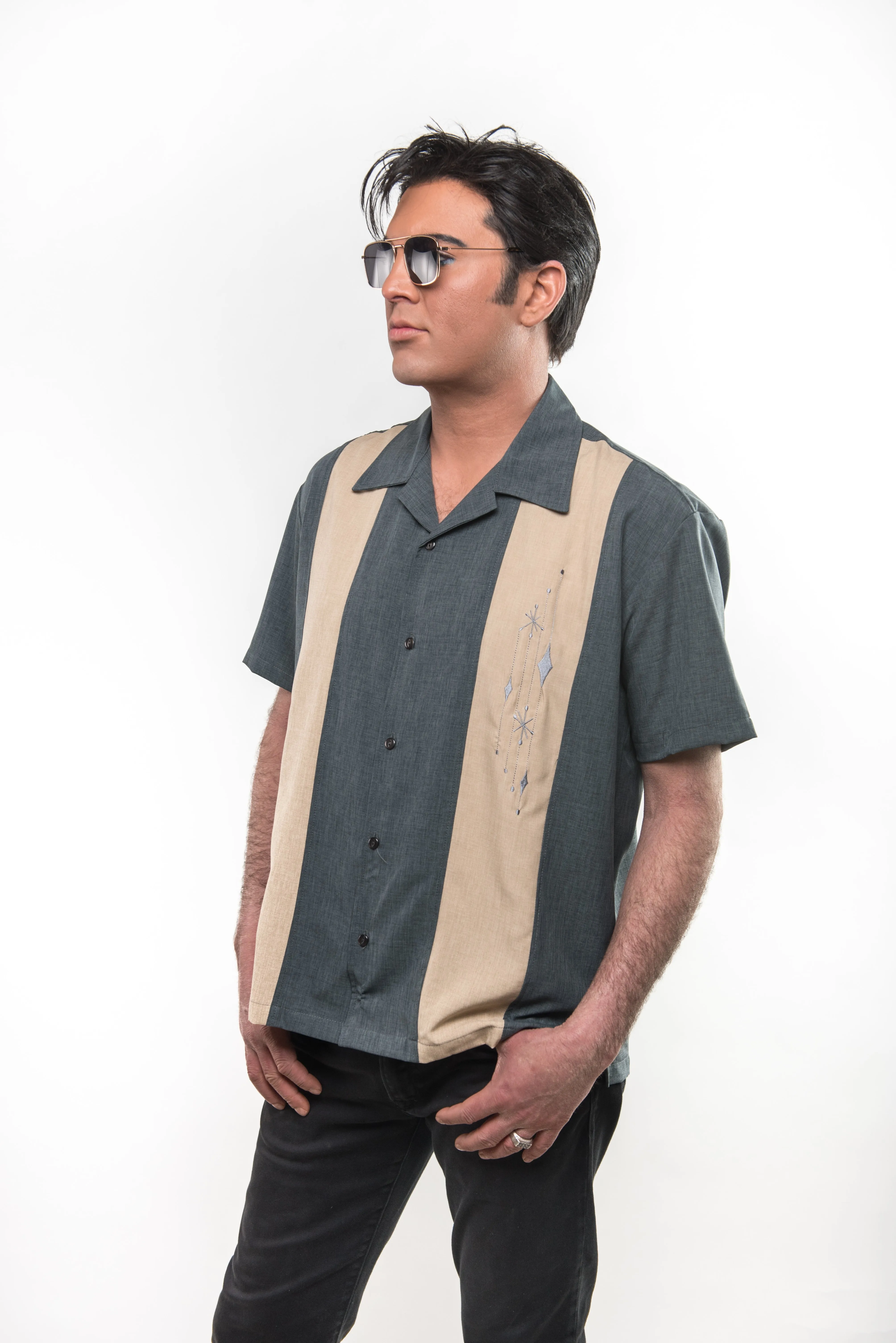Mid Century Marvel Shirt - Charcoal
