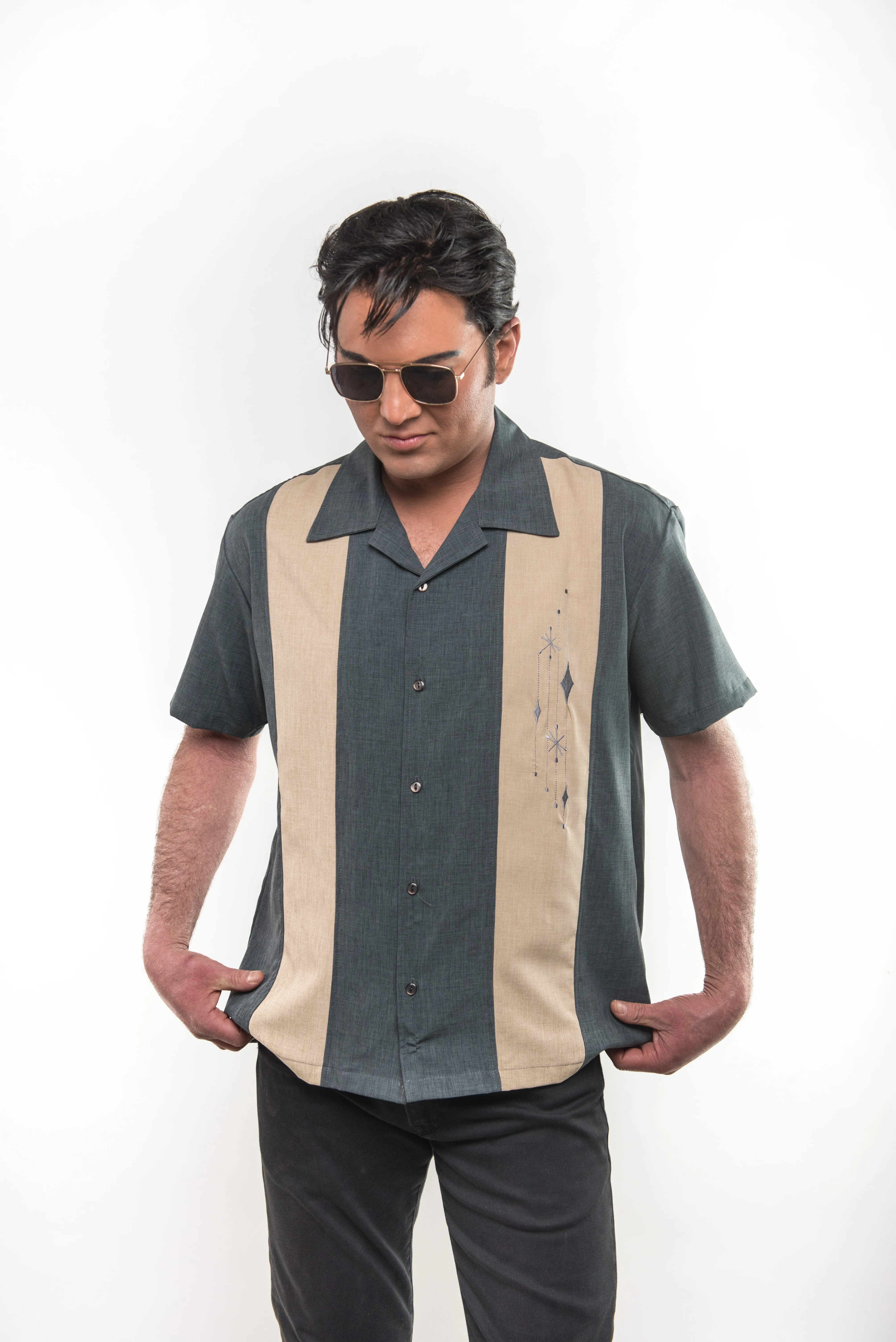 Mid Century Marvel Shirt - Charcoal