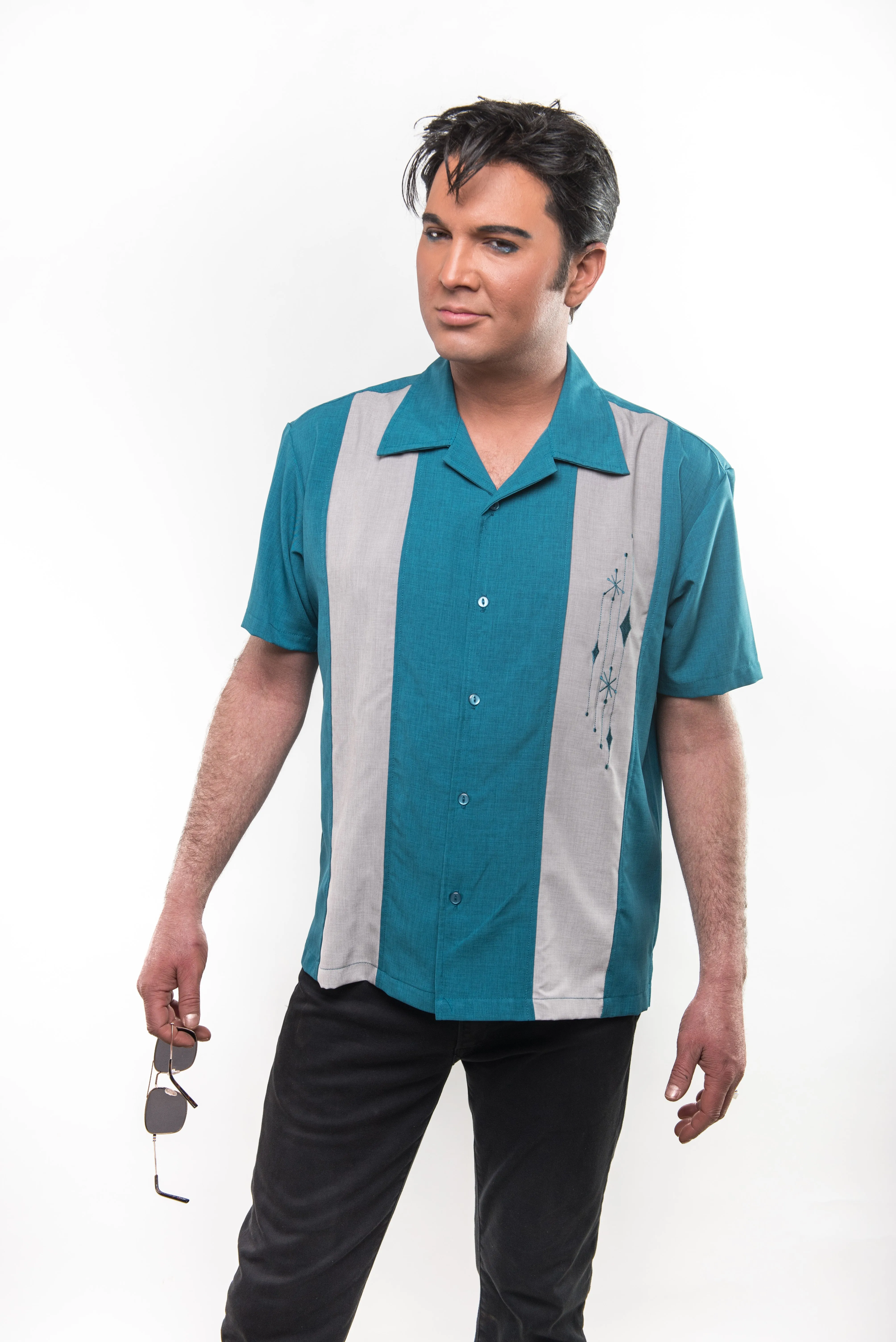 Mid Century Marvel Shirt - Pacific/Silver
