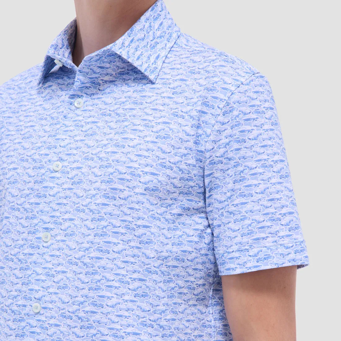 Miles Vintage Car OoohCotton® Short-Sleeve Shirt