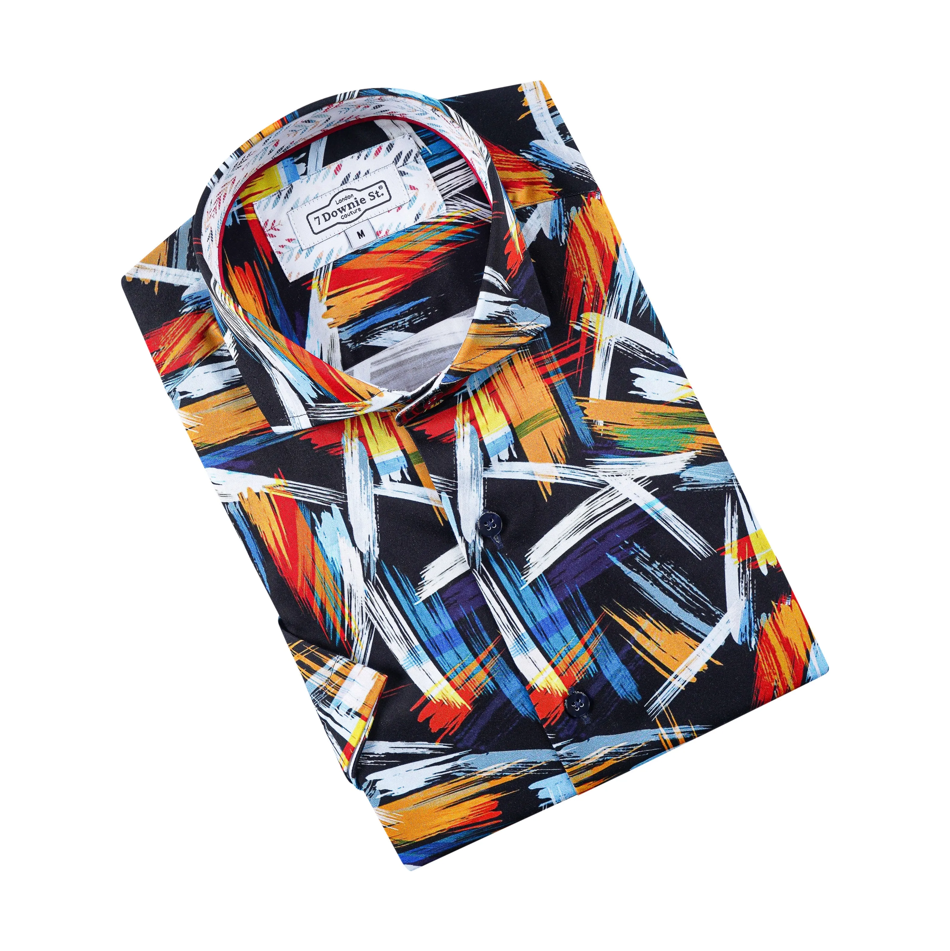 Navy Brushstroke Sport Shirt