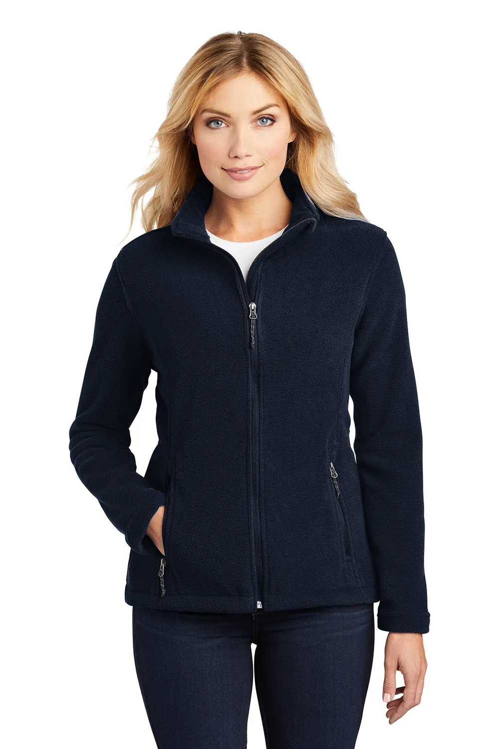 Port Authority Womens Full Zip Fleece Jacket - True Navy Blue