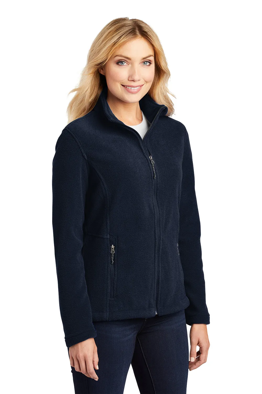 Port Authority Womens Full Zip Fleece Jacket - True Navy Blue