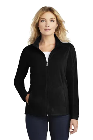 Port Authority Womens Pill Resistant Microfleece Full Zip Jacket - Black
