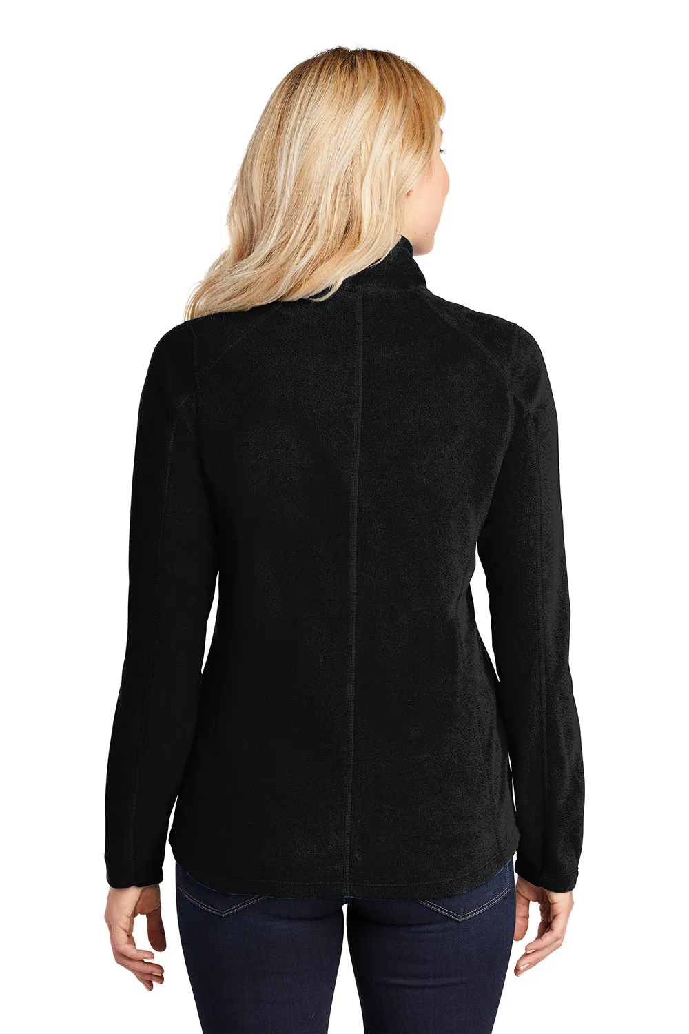 Port Authority Womens Pill Resistant Microfleece Full Zip Jacket - Black