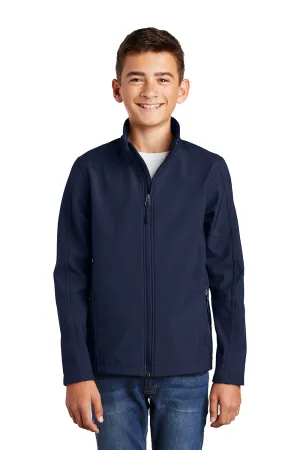 Port Authority Youth Core Wind & Water Resistant Full Zip Jacket - Dress Navy Blue