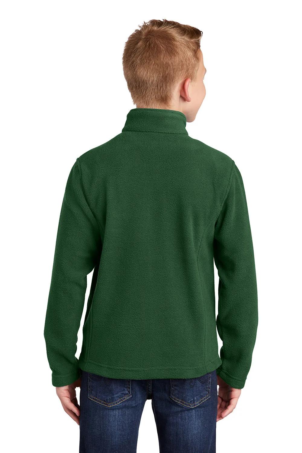 Port Authority Youth Full Zip Fleece Jacket - Forest Green