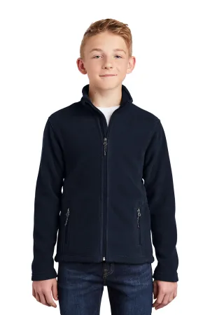 Port Authority Youth Full Zip Fleece Jacket - True Navy Blue