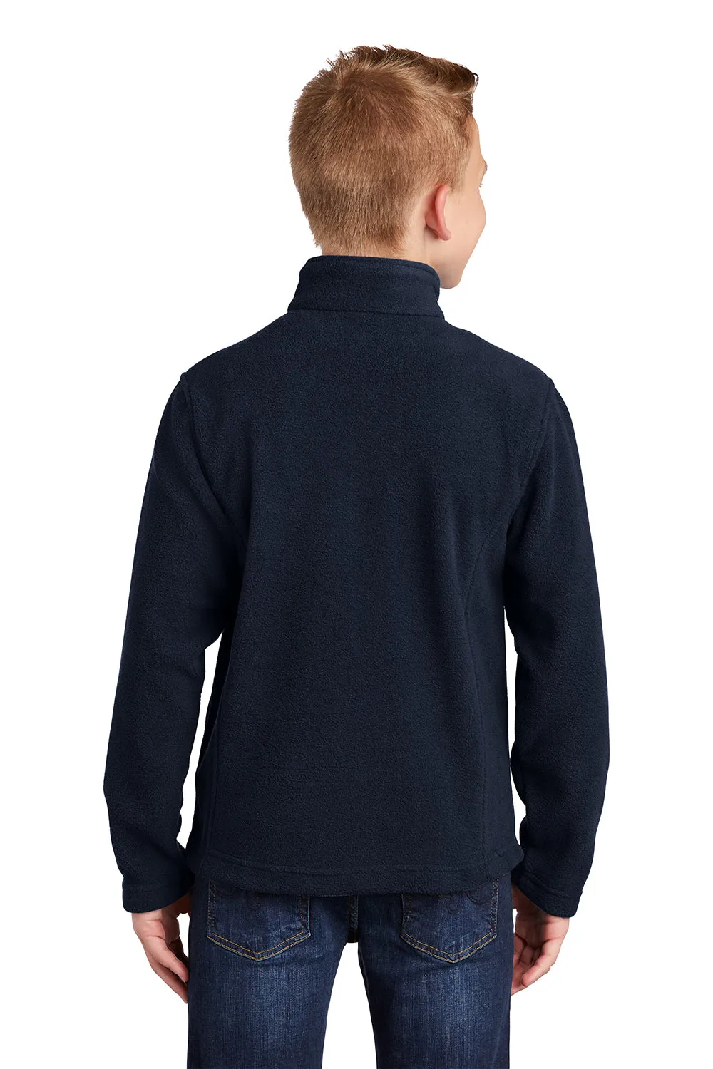 Port Authority Youth Full Zip Fleece Jacket - True Navy Blue