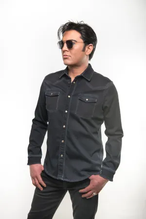 Roper Western Snap Shirt/Shacket - Anthracite
