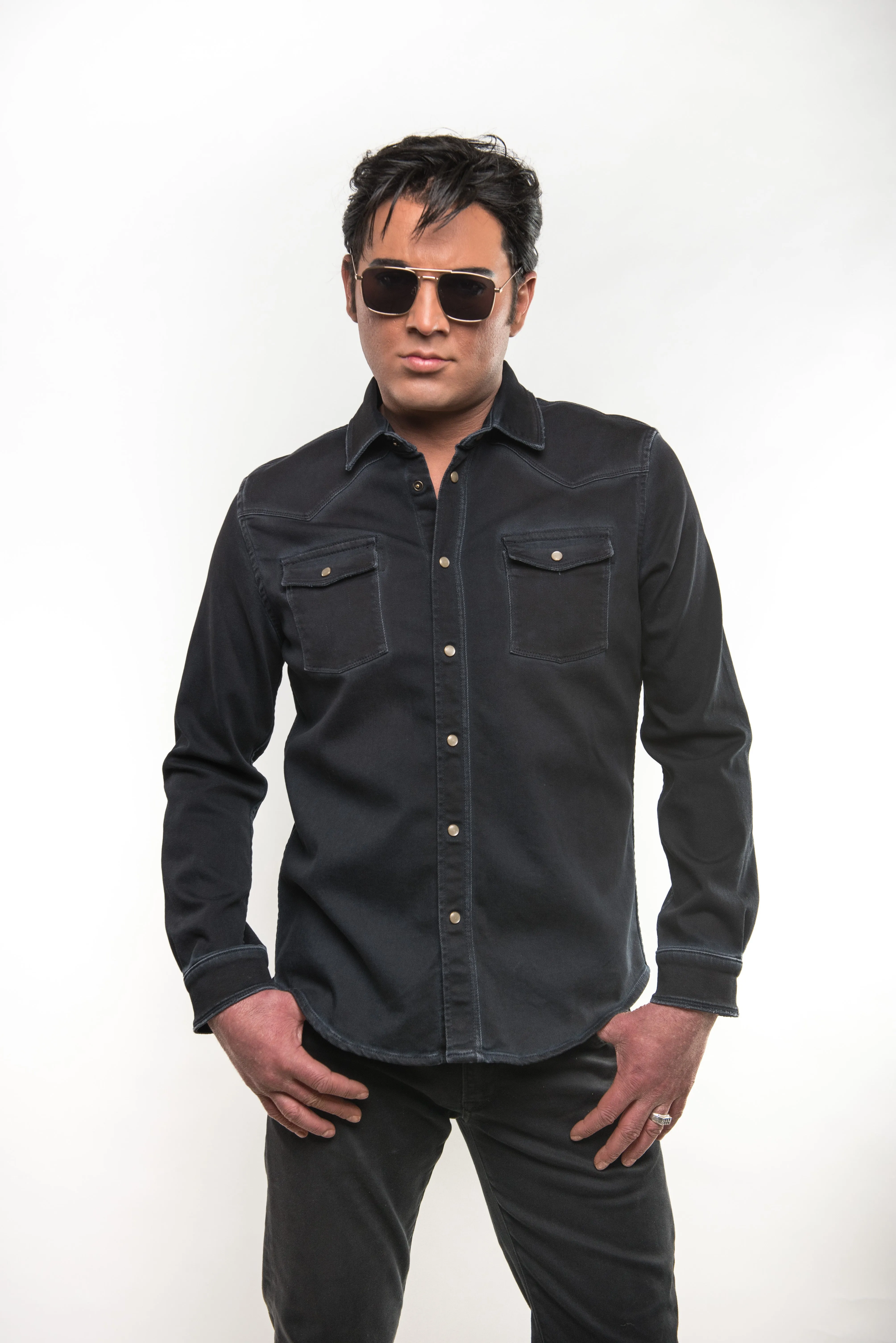 Roper Western Snap Shirt/Shacket - Anthracite