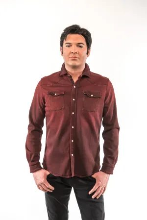 Roper Western Snap Shirt/Shacket - Bordeaux
