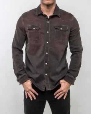 Roper Western Snap Shirt/Shacket - Wenge
