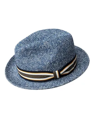 Salem Fedora - Heather Blue