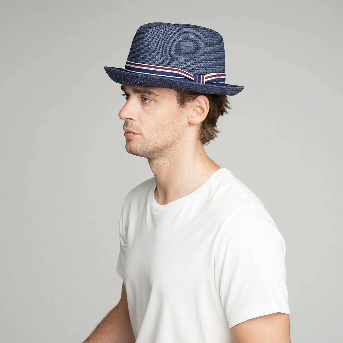 Salem Fedora - Heather Blue