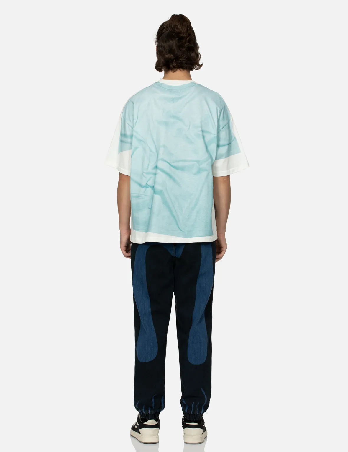 SPRING/ SUMMER COLLECTION 2025 2-in-1 Logo and Seagull Print Loose Fit T-shirt