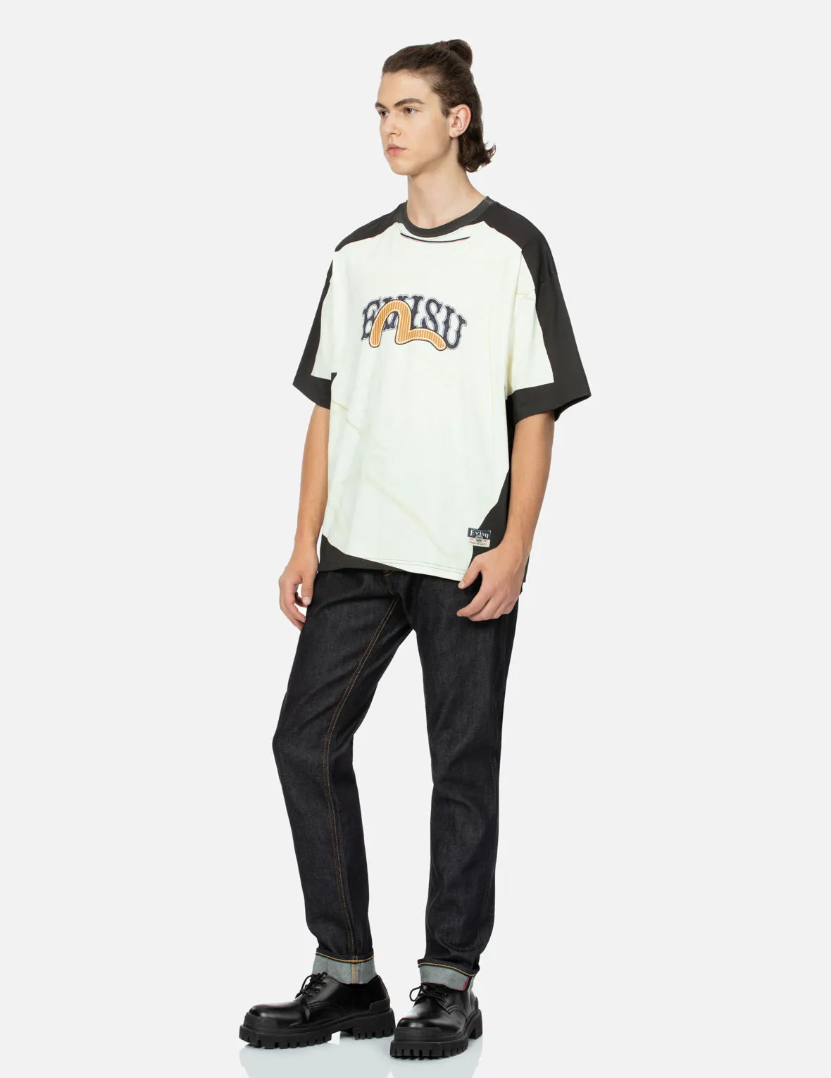 SPRING/ SUMMER COLLECTION 2025 2-in-1 Logo and Seagull Print Loose Fit T-shirt