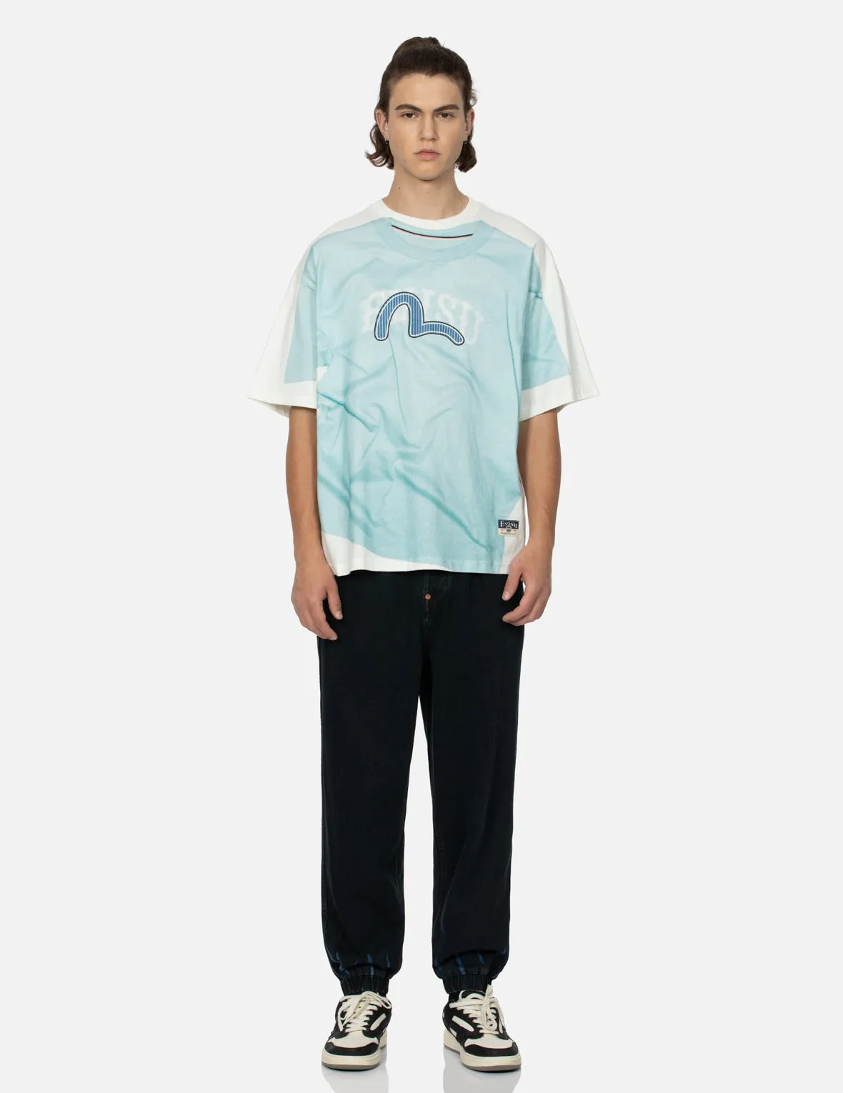 SPRING/ SUMMER COLLECTION 2025 2-in-1 Logo and Seagull Print Loose Fit T-shirt