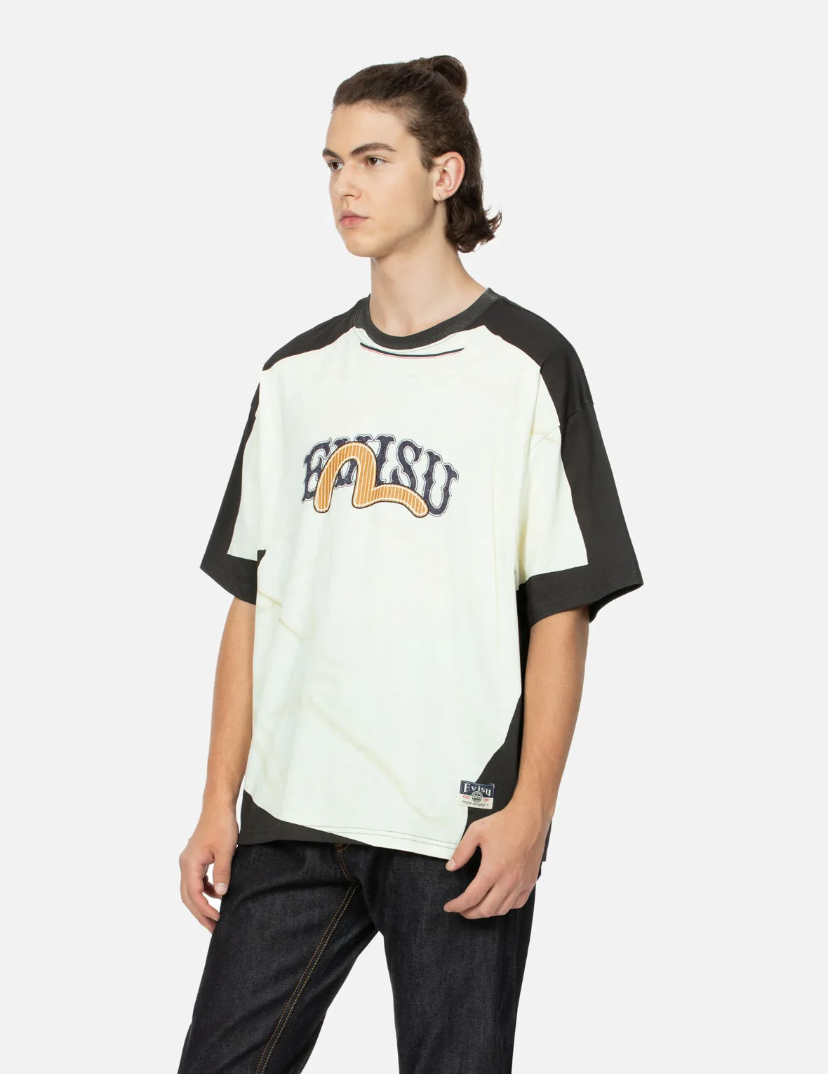 SPRING/ SUMMER COLLECTION 2025 2-in-1 Logo and Seagull Print Loose Fit T-shirt