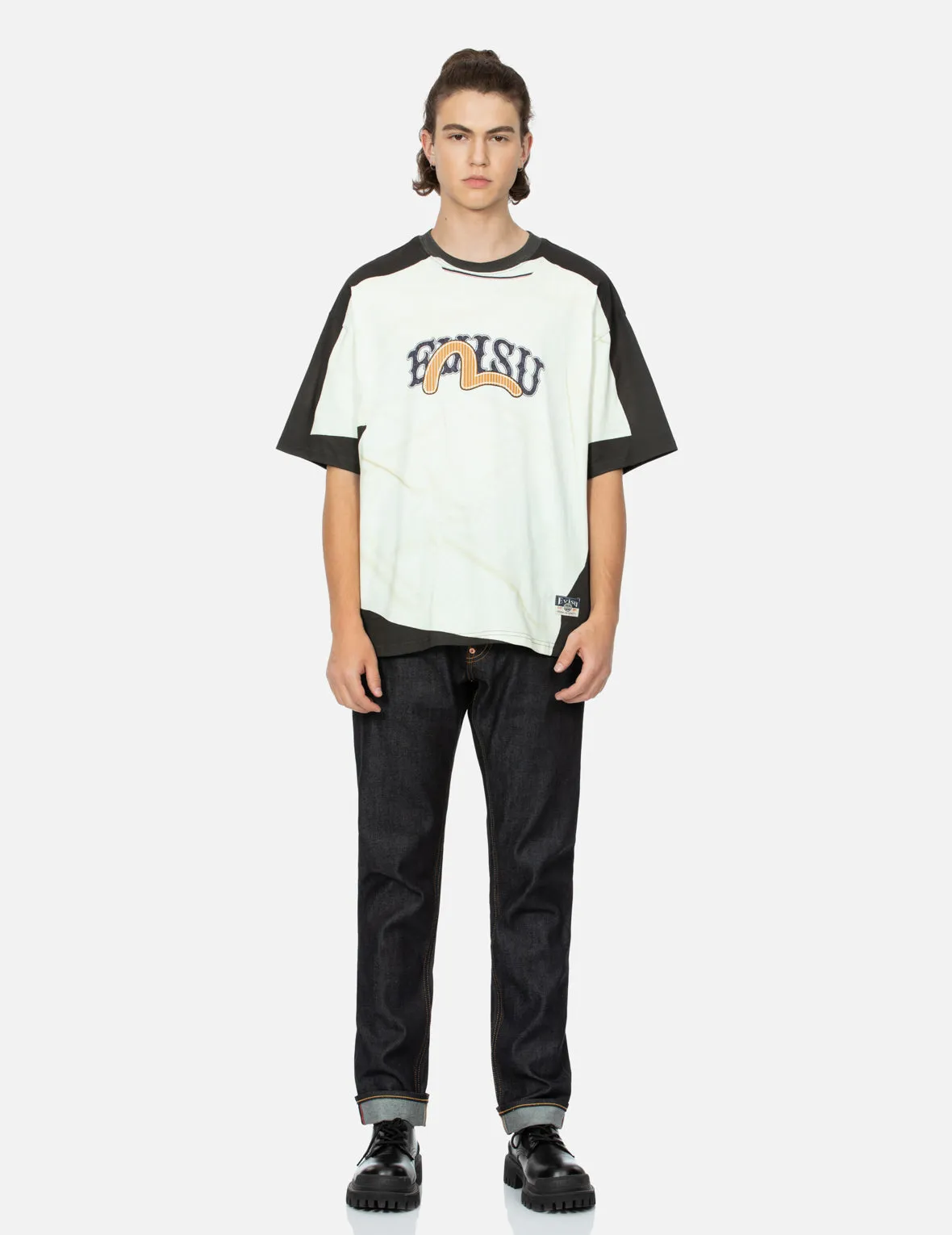 SPRING/ SUMMER COLLECTION 2025 2-in-1 Logo and Seagull Print Loose Fit T-shirt