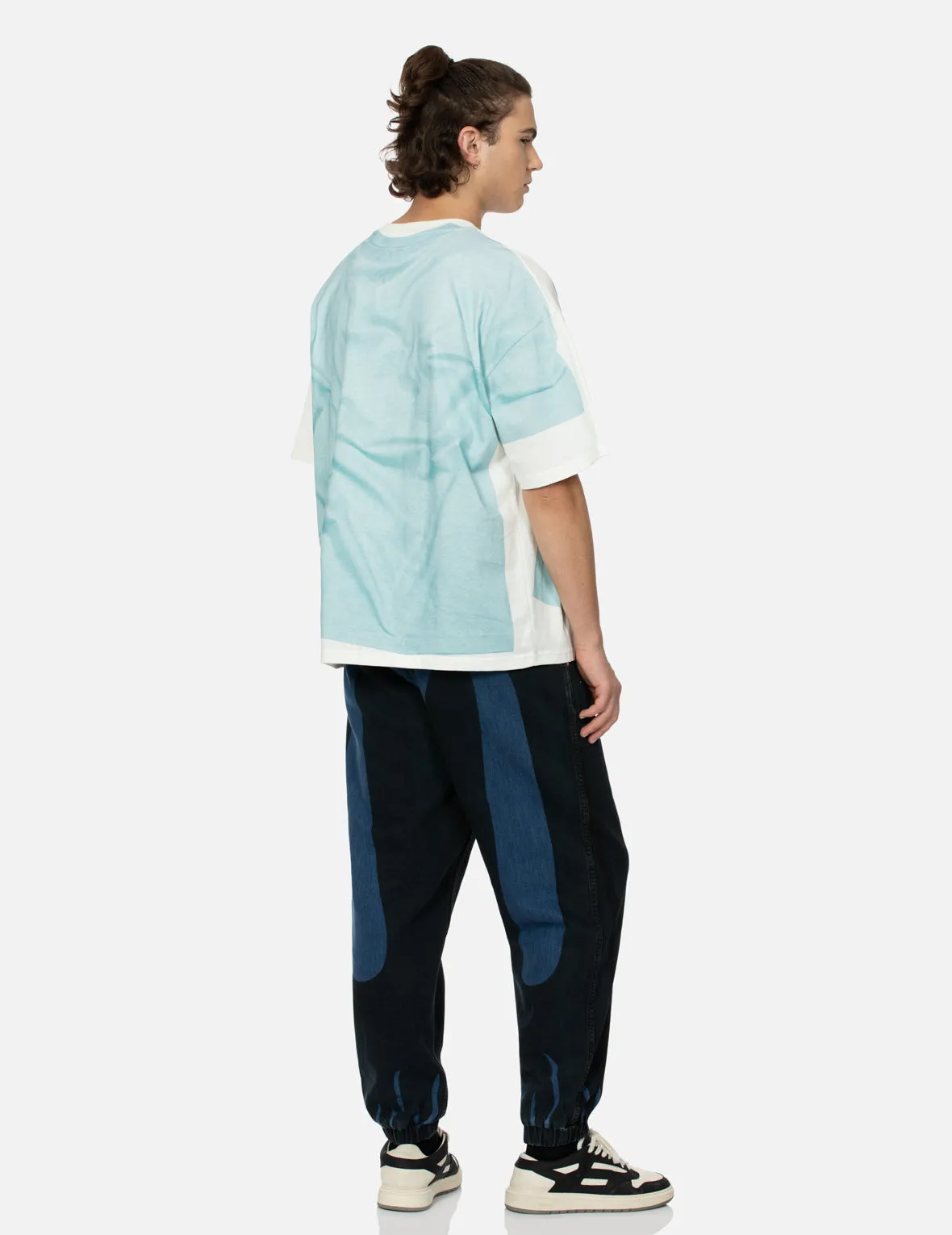 SPRING/ SUMMER COLLECTION 2025 2-in-1 Logo and Seagull Print Loose Fit T-shirt